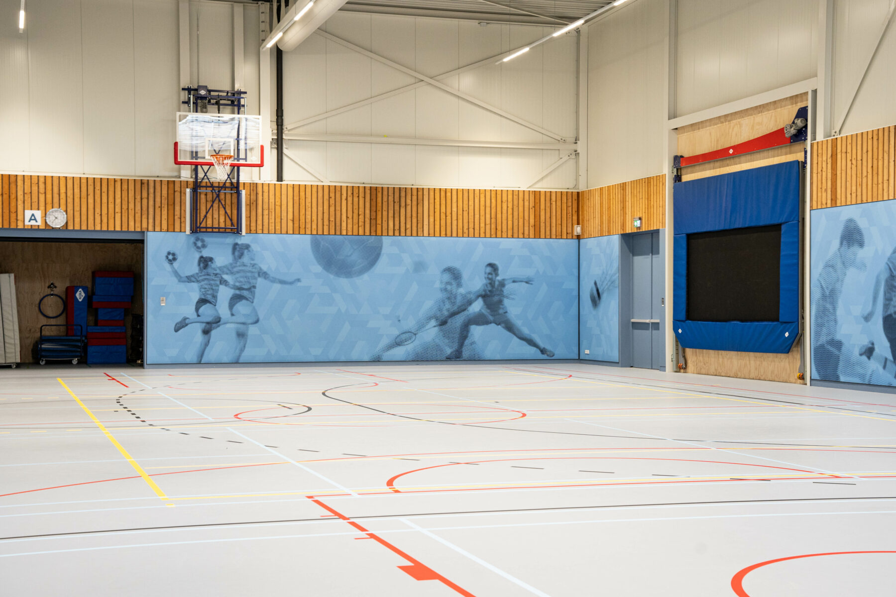 Sporthal de Drait in Drachten. Sport & Leisure projecten Draaijer